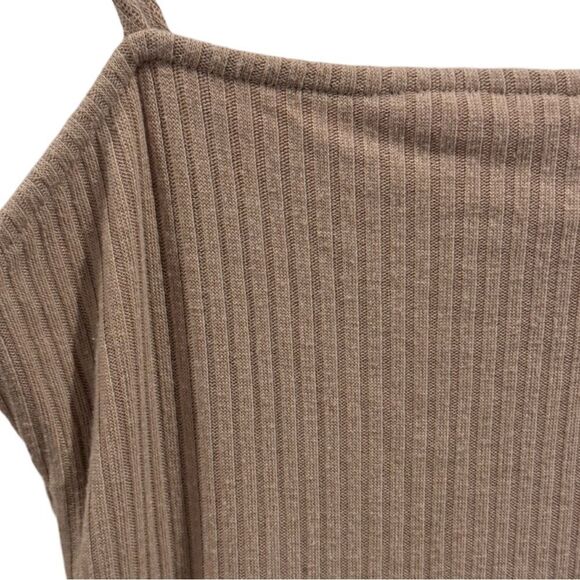 Fashion Nova Nude ribbed Dress Size L - Picture 3 of 6